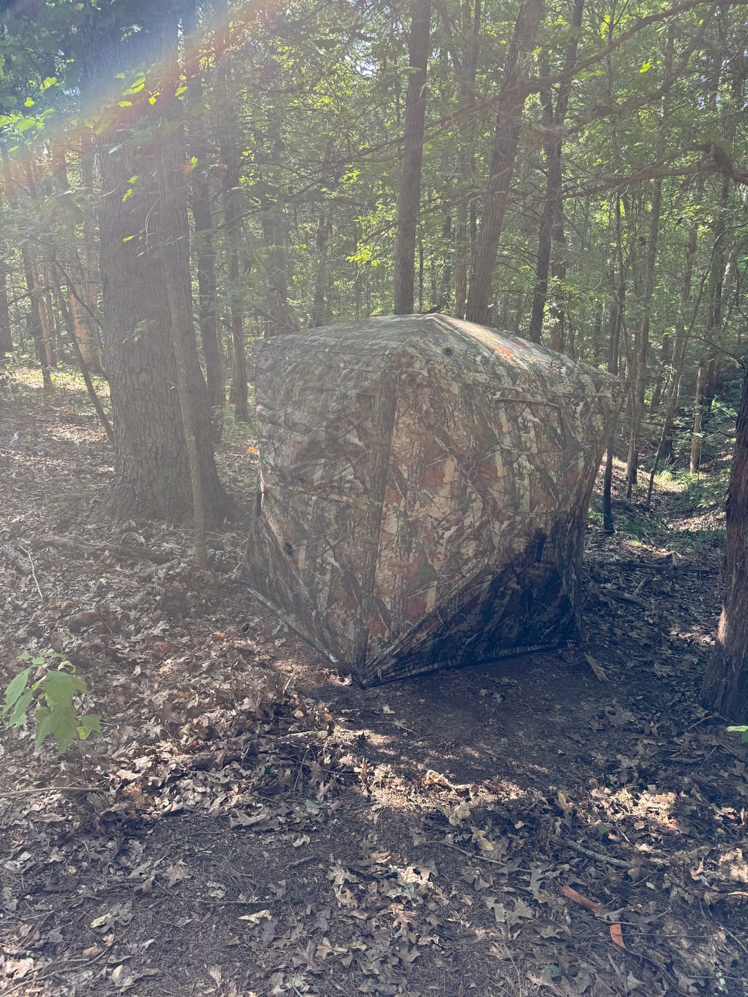Customer photo review of FLASH SALE VisX/VisMax 270 Degree Ground Blind | See-Through Duck Blind & Portable Pop-Up Deer Blind | Camouflage Hunting Blinds & Best Budget Ground Options