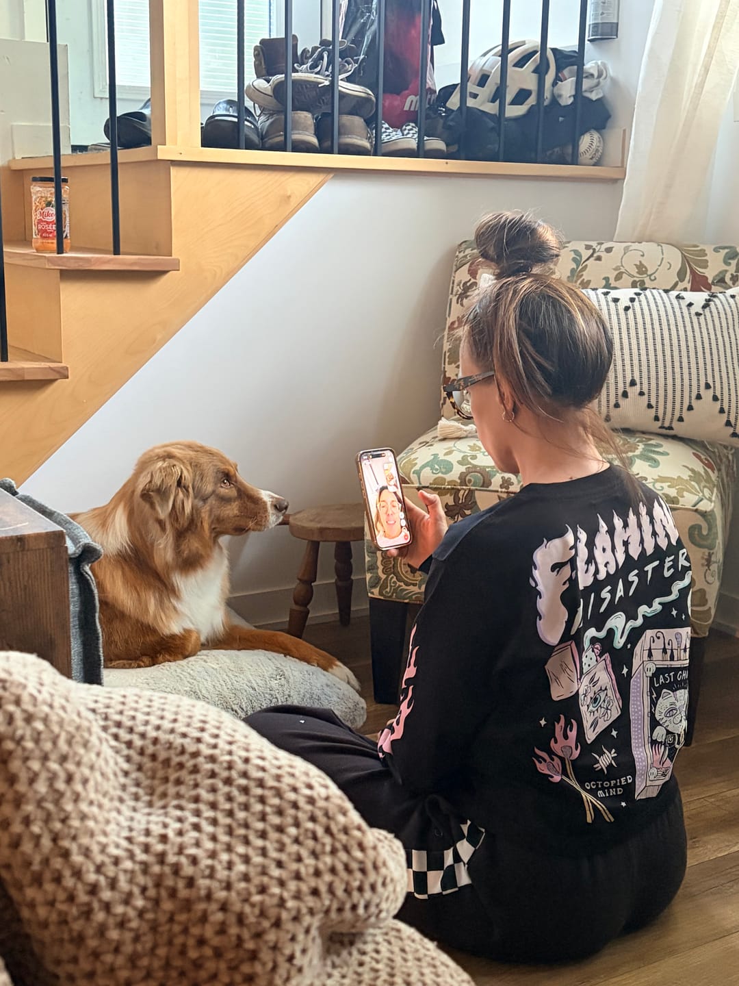 Customer photo review of Flaming Disaster Long Sleeve