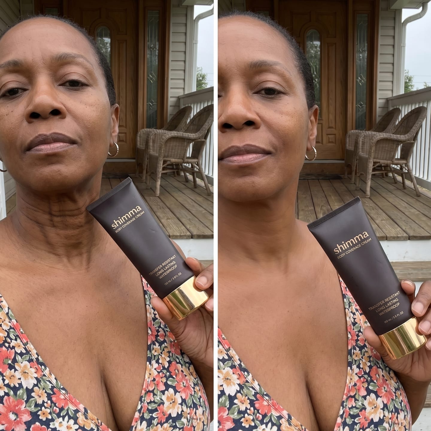 Customer photo review of Shimma™ Black Seed Oil Body Coverage Perfector (Fr)
