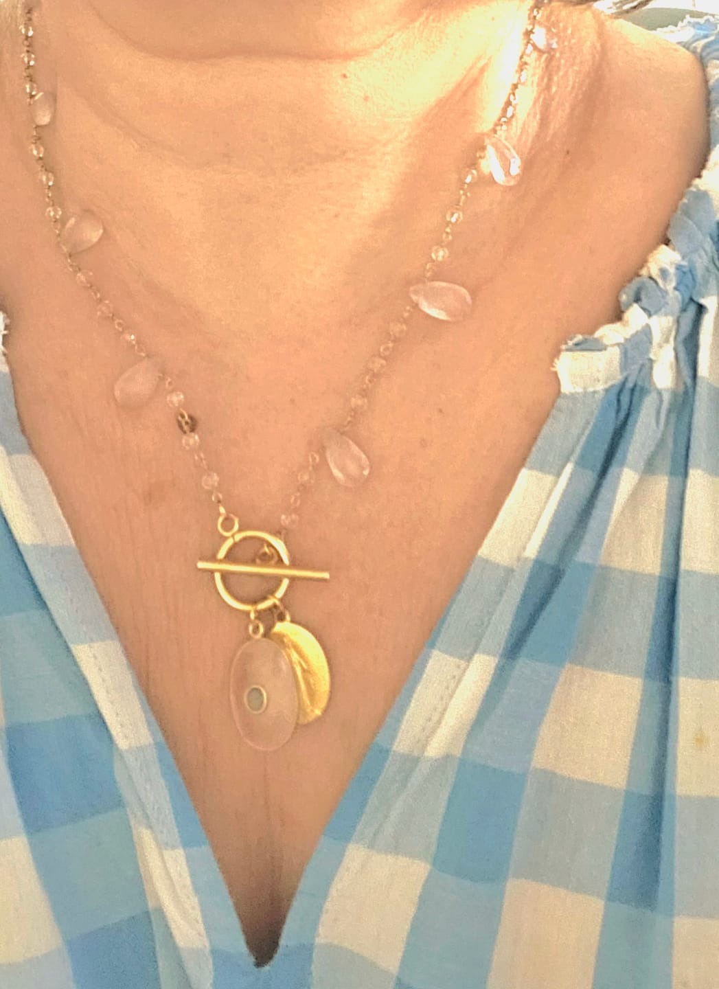 Customer photo review of Collier Giardino di Rose - "Jardin d'Hiver"