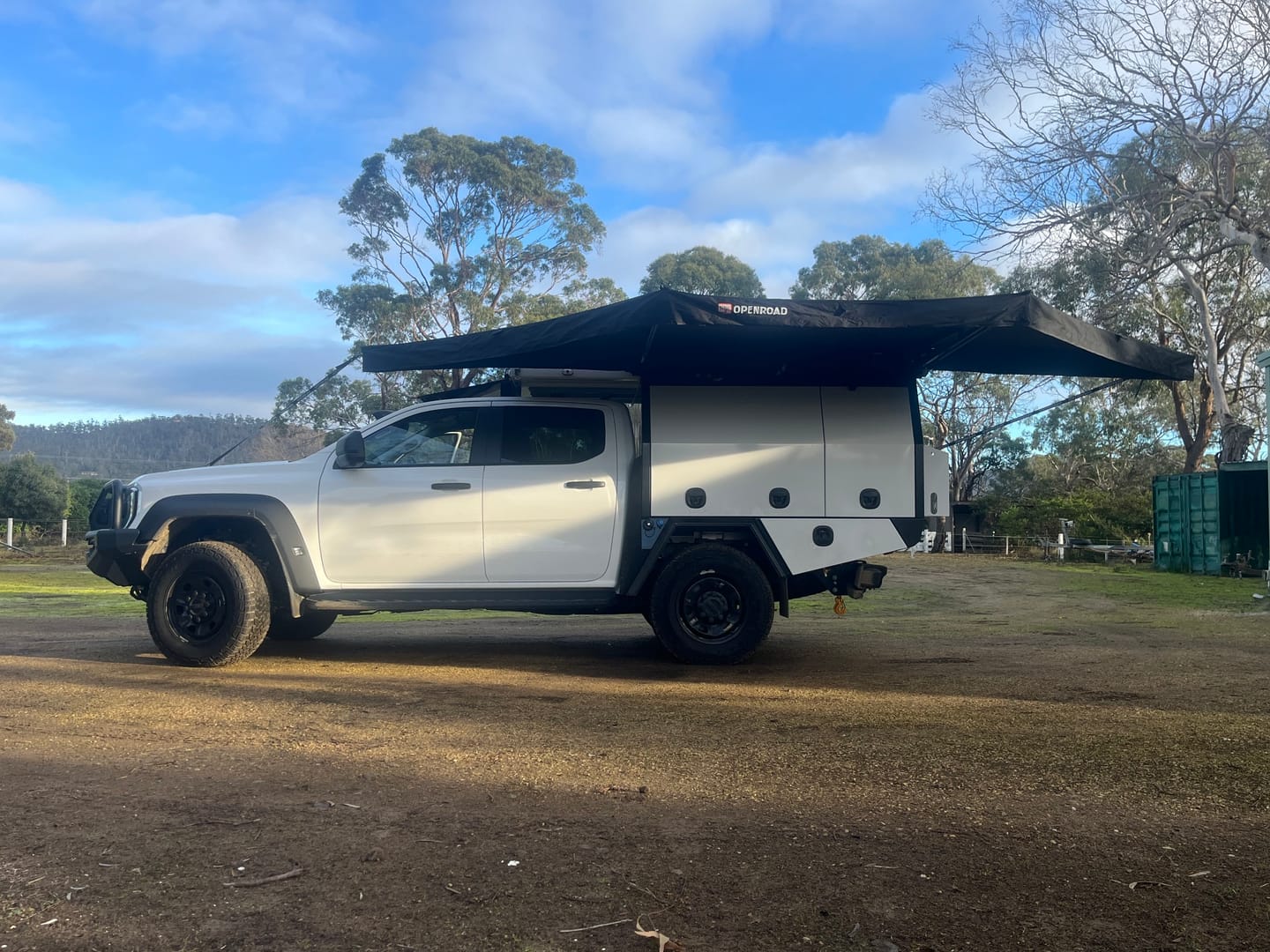 Customer photo review of OPENROAD 180 Free Standing Awning