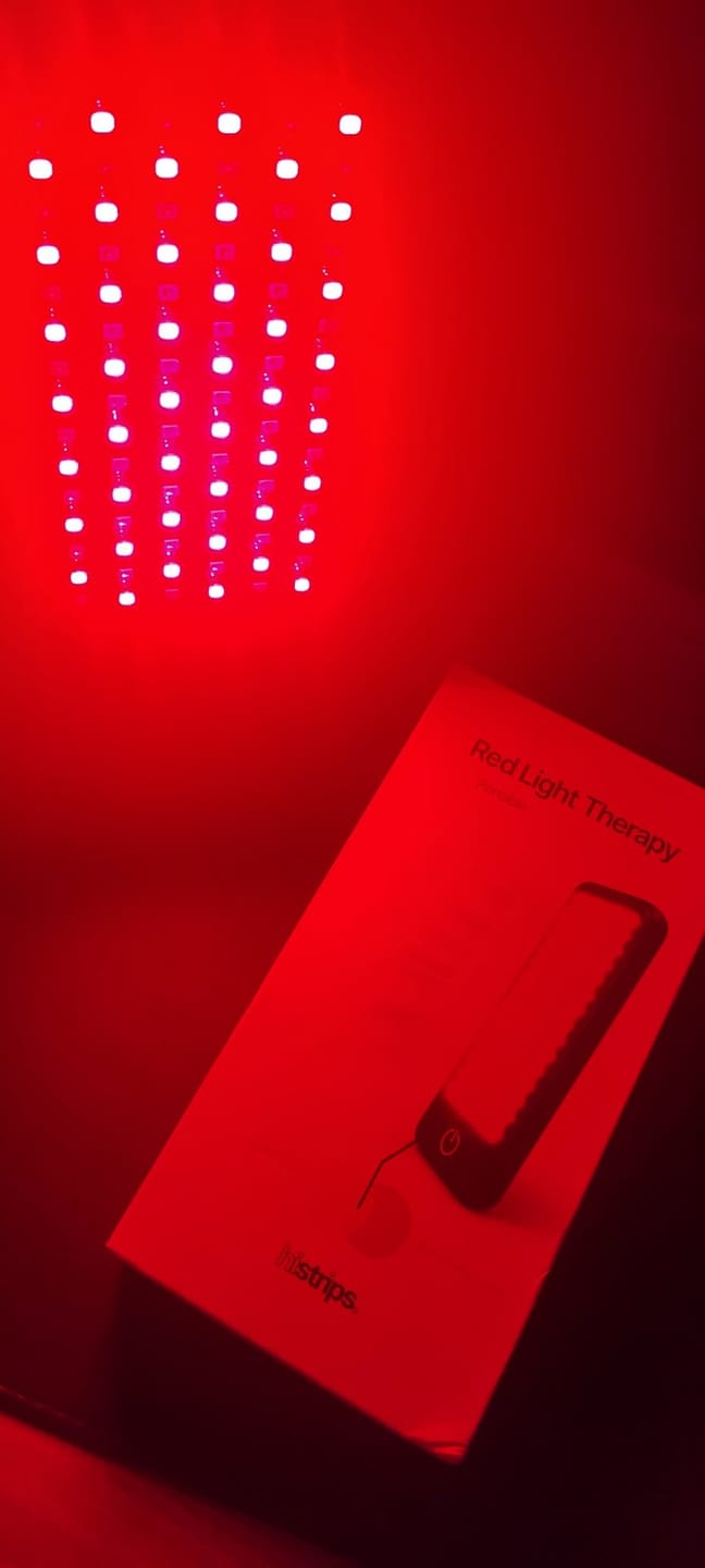 Customer photo review of Red & Infrared Recovery Light Panel