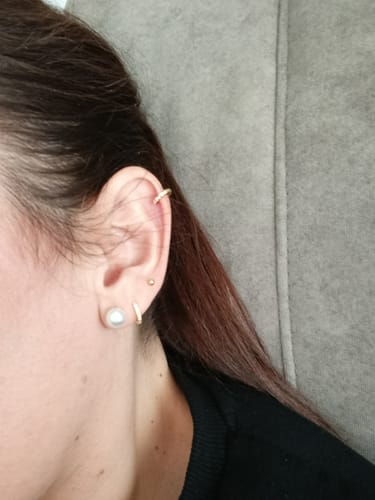 Customer photo review of Pendientes Triple Aros