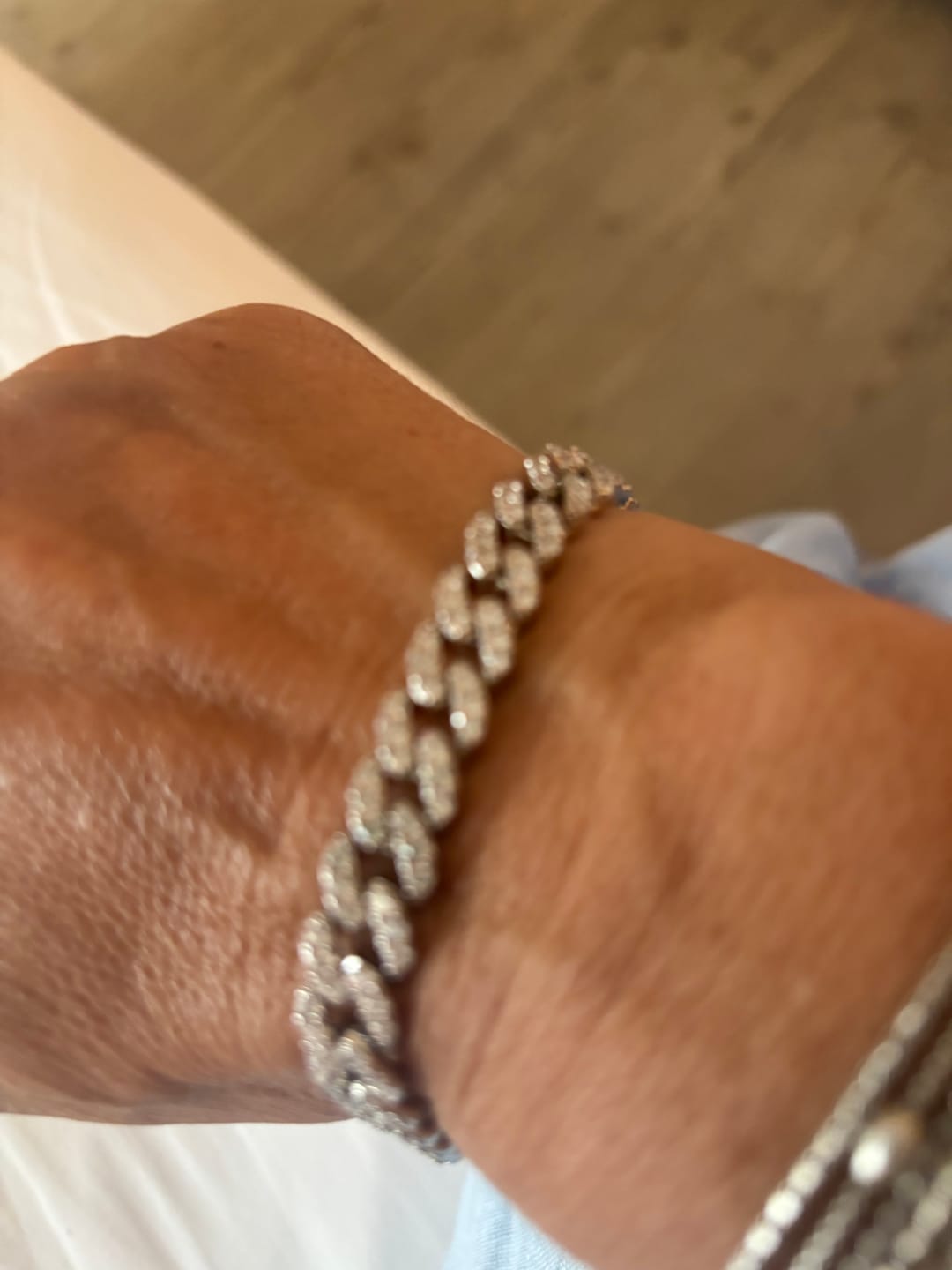 Customer photo review of BRACCIALE GRUMETTA CON ZIRCONI