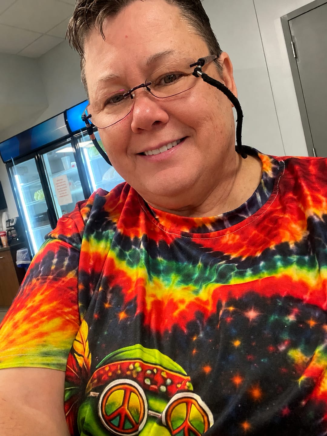 Customer photo review of JUST BREATHE FROG SWIRL ALL OVER PRINT - TM0204262