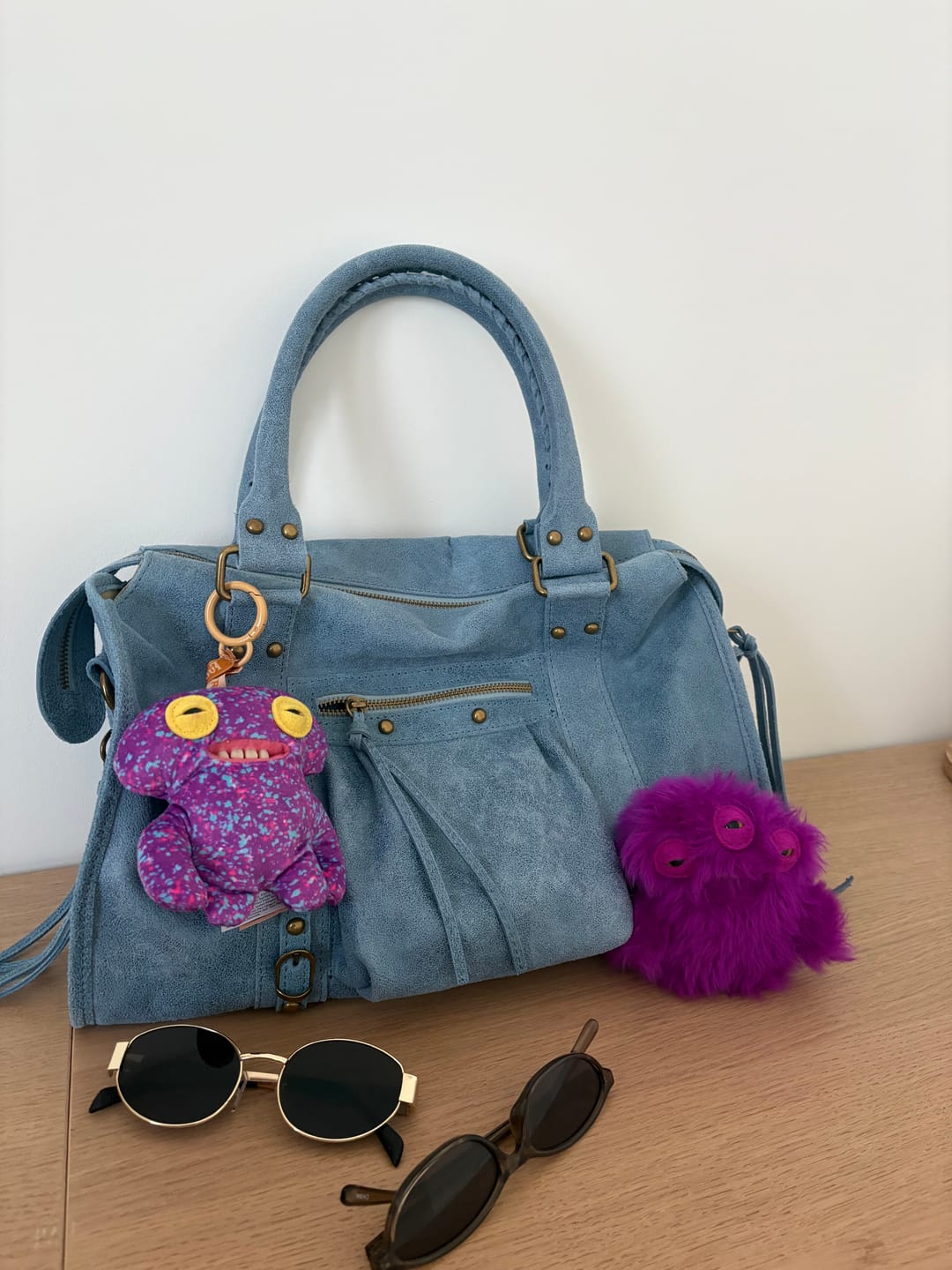 Customer photo review of It girl bag ocean blue