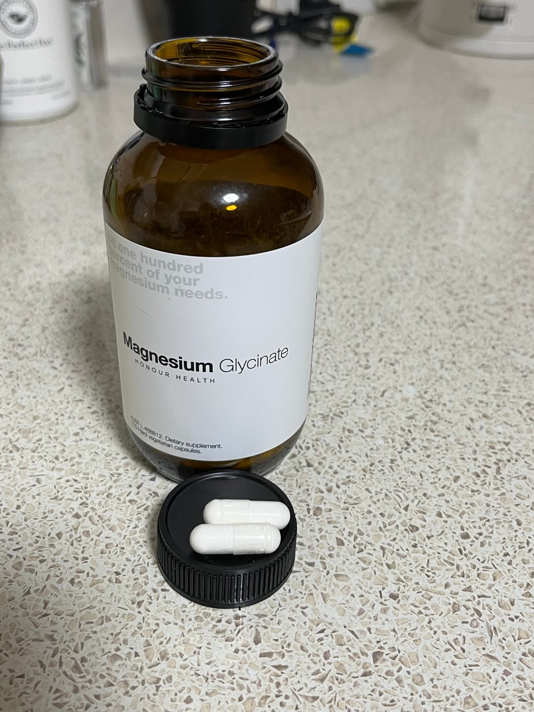 Customer photo review of Magnesium Glycinate (Pure & Unbuffered) - 110 Capsules