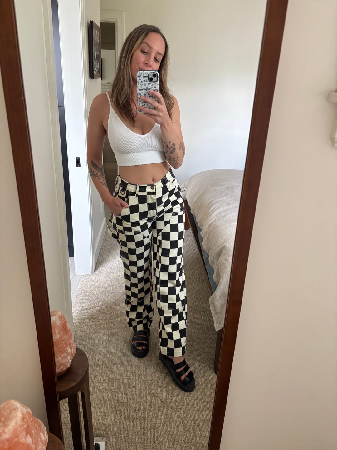 Customer photo review of Gravedigger Carpenter Pant - Checkered