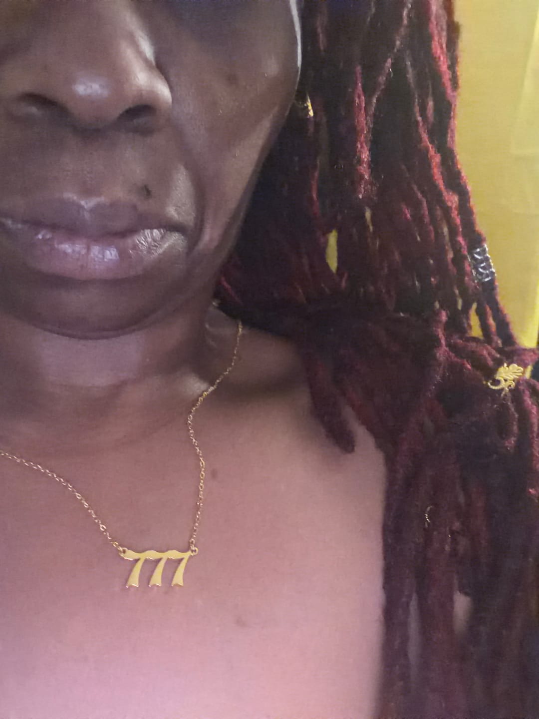 Customer photo review of Angel Number Necklace