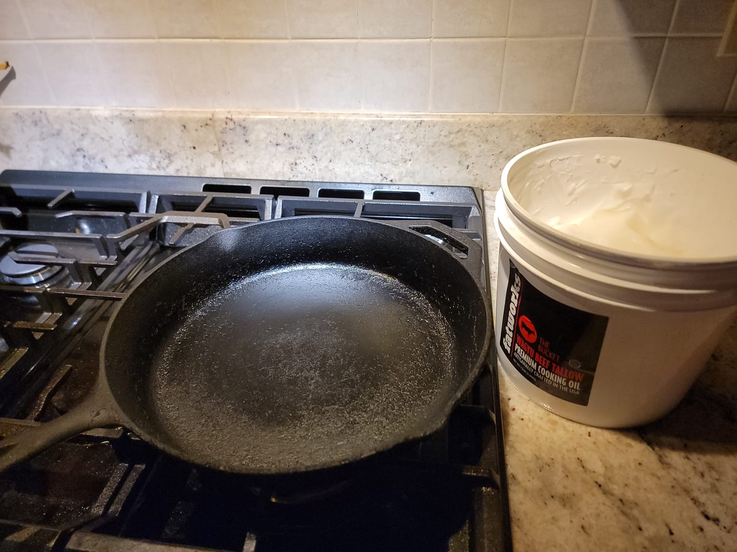 Customer photo review of 1 Gallon Wagyu Tallow