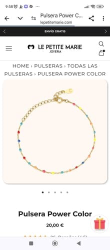 Customer photo review of Collar Letras ABC