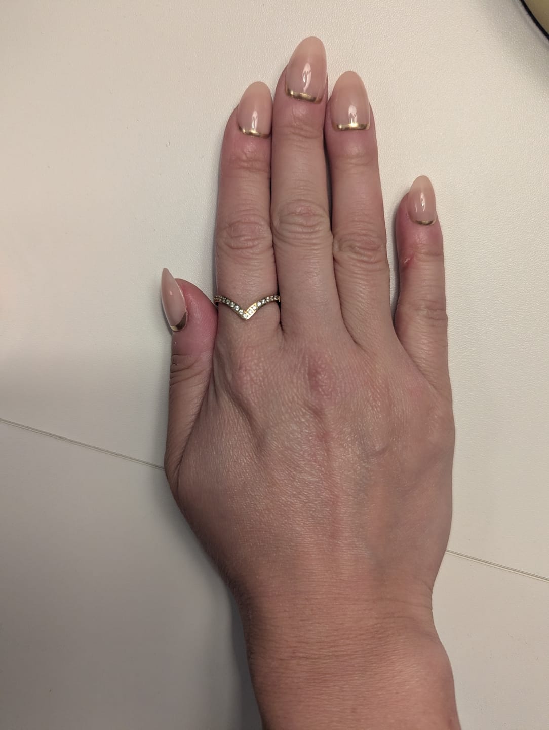 Customer photo review of Eternity Crown Crystal Ring