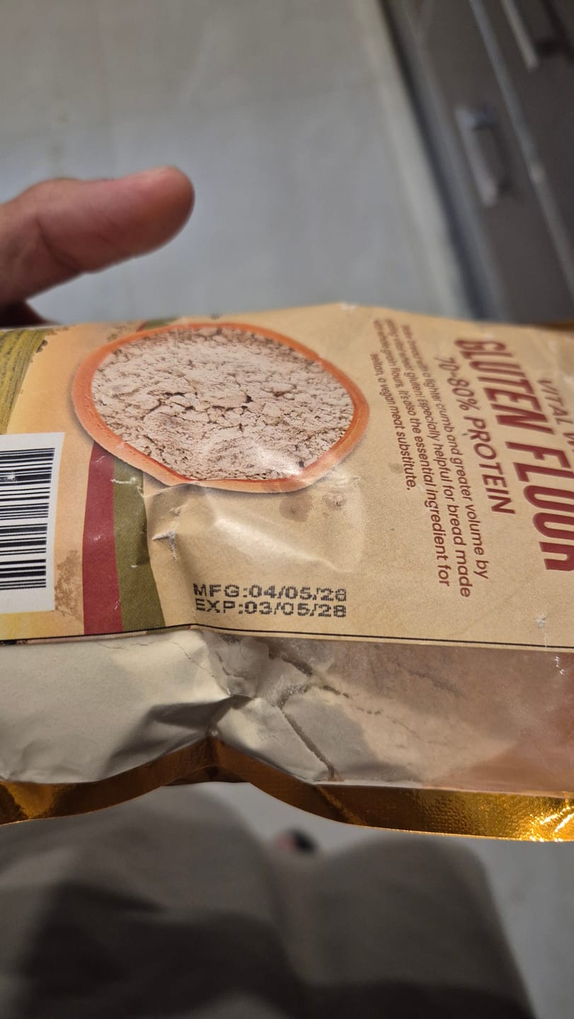 Customer photo review of Wheat Gluten / Vital Wheat Gluten Flour / Bread Improver
