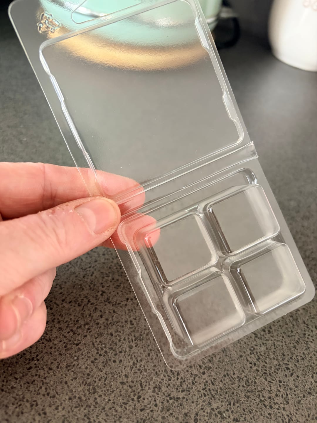 Customer photo review of 4 Cavity Cube Wax Melt Clamshell