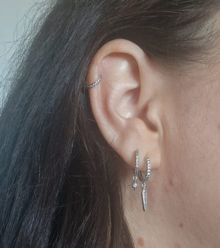 Customer photo review of Pendientes Galaxia