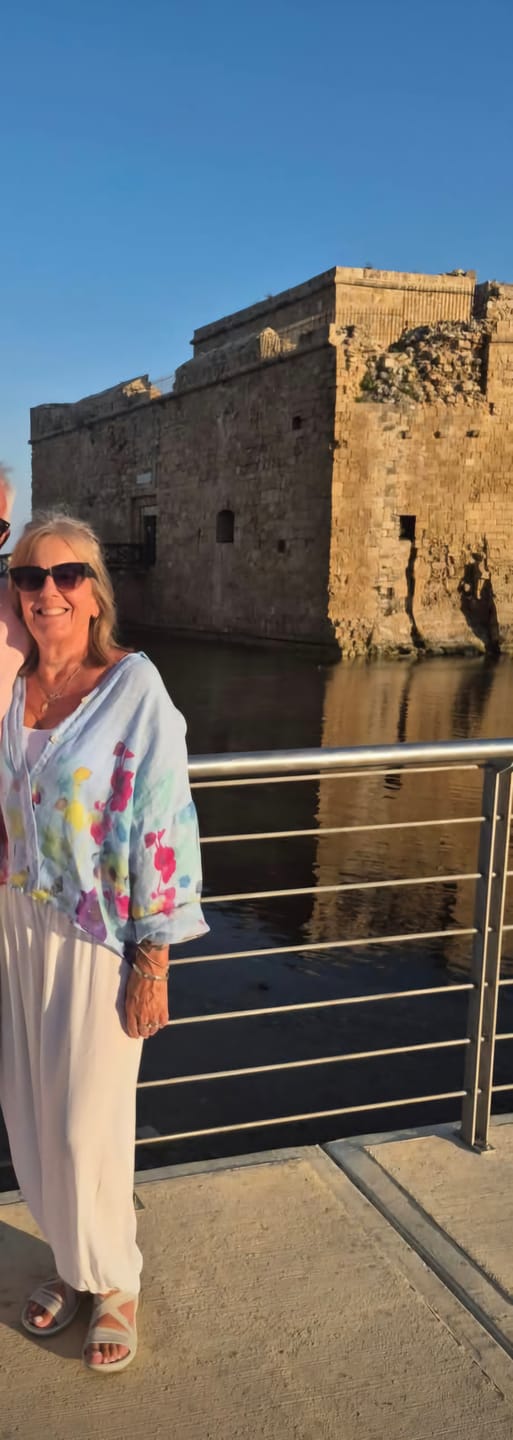 Customer photo review of Claudia Painted Linen Shirt