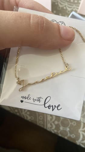 Customer photo review of Collar My Name - Personalizado
