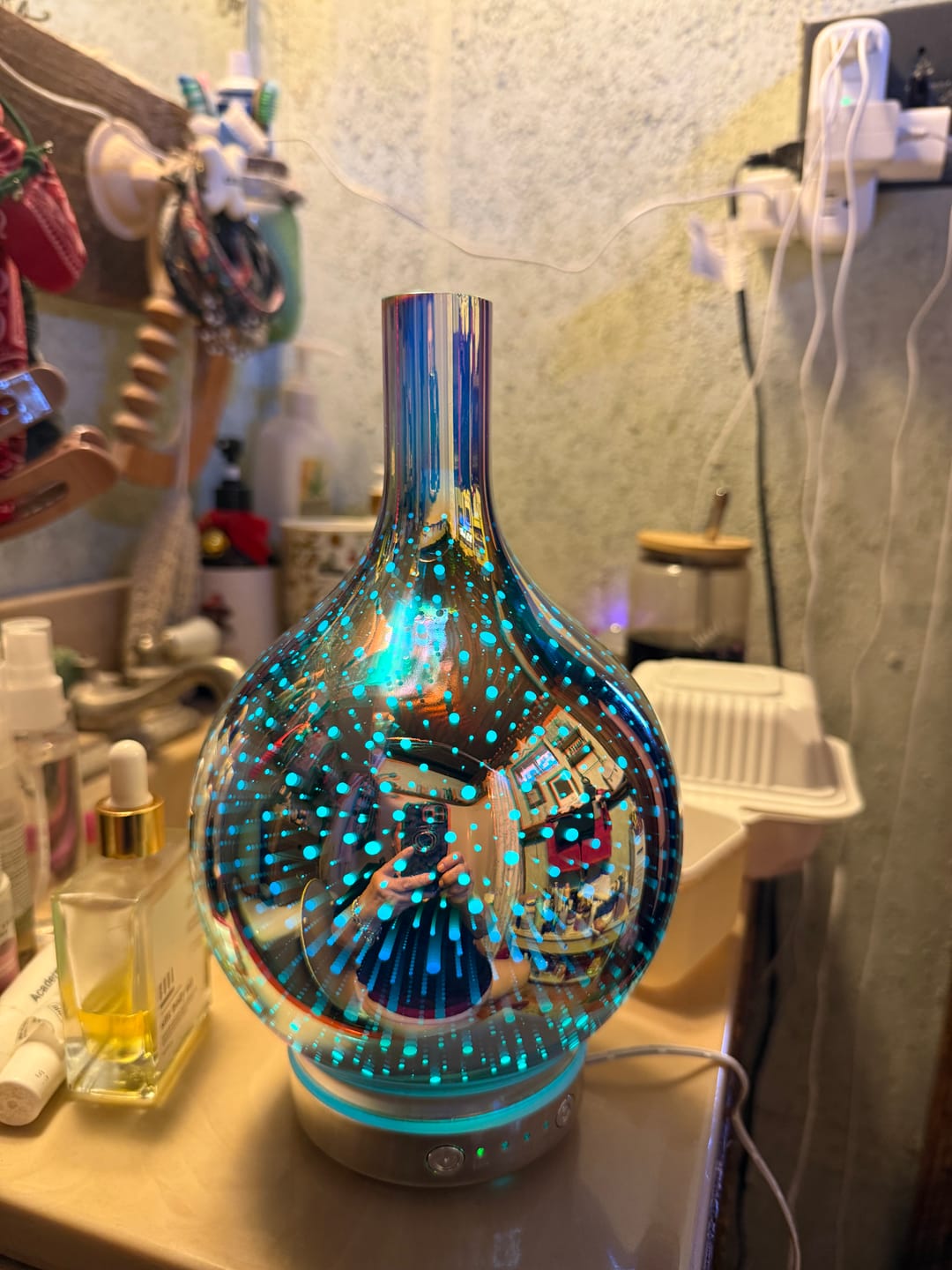 Customer photo review of Oil Aroma Diffuser 3D Glass