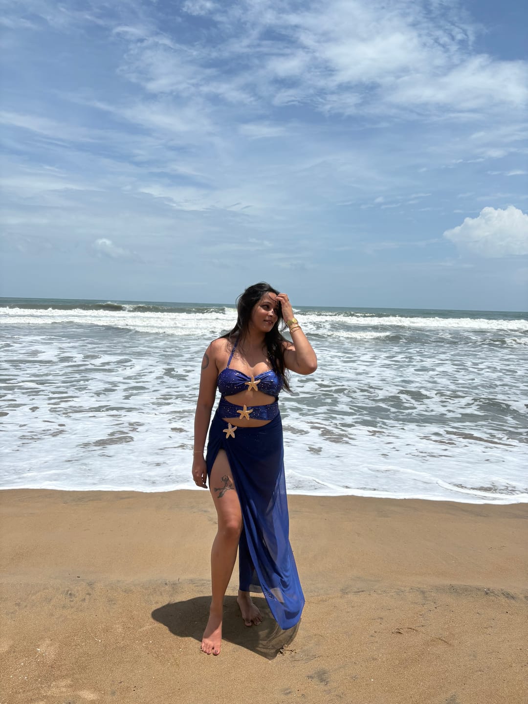 Customer photo review of Mavis Cutout Swimsuit With Skirt