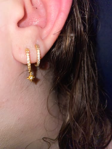 Customer photo review of Pendientes Galaxia
