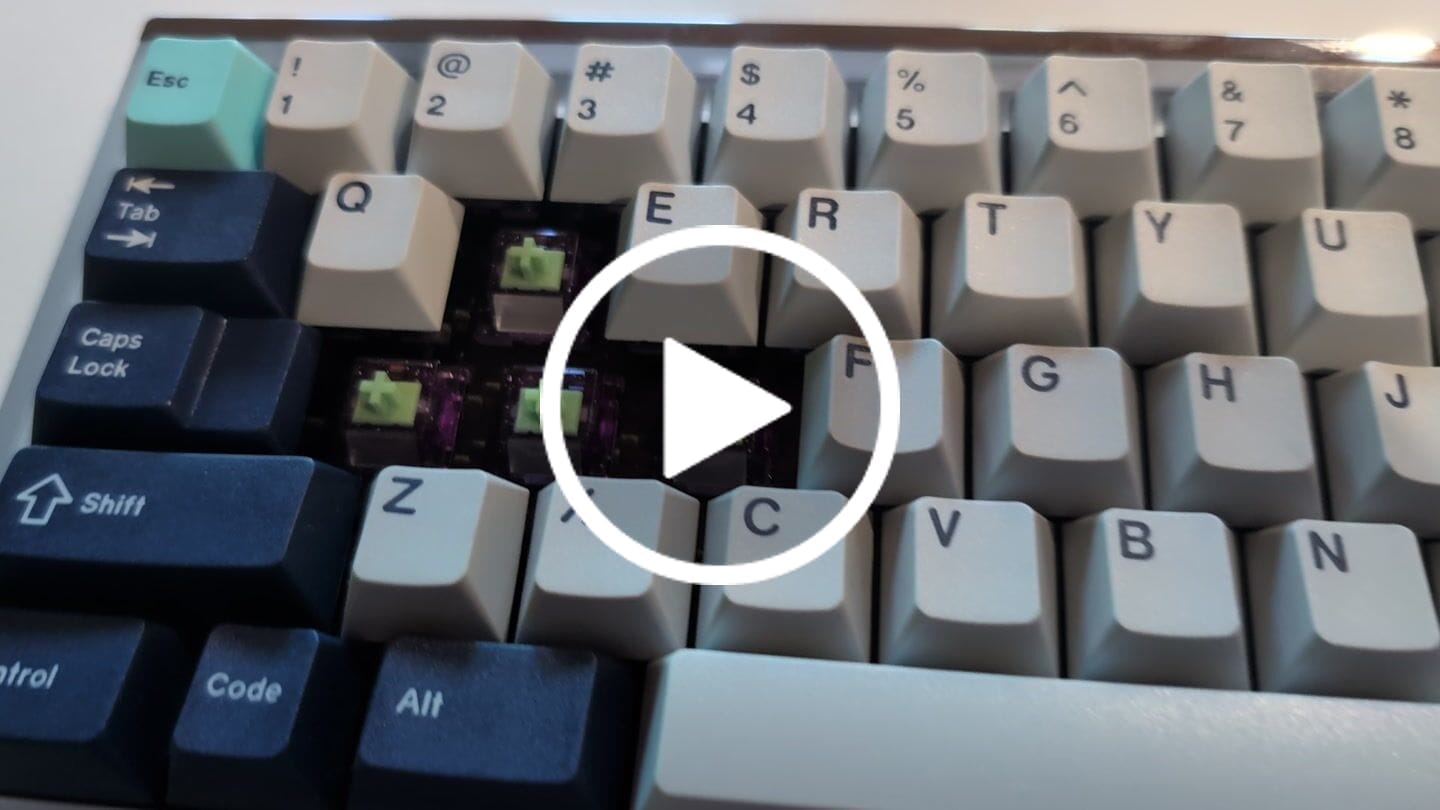 Customer video review of HMX REZE TACTILE SWITCH FACTORY LUBED (10PCS)