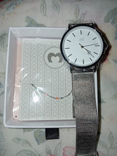Customer photo review of Reloj Petite Marie ~ SilverWhite