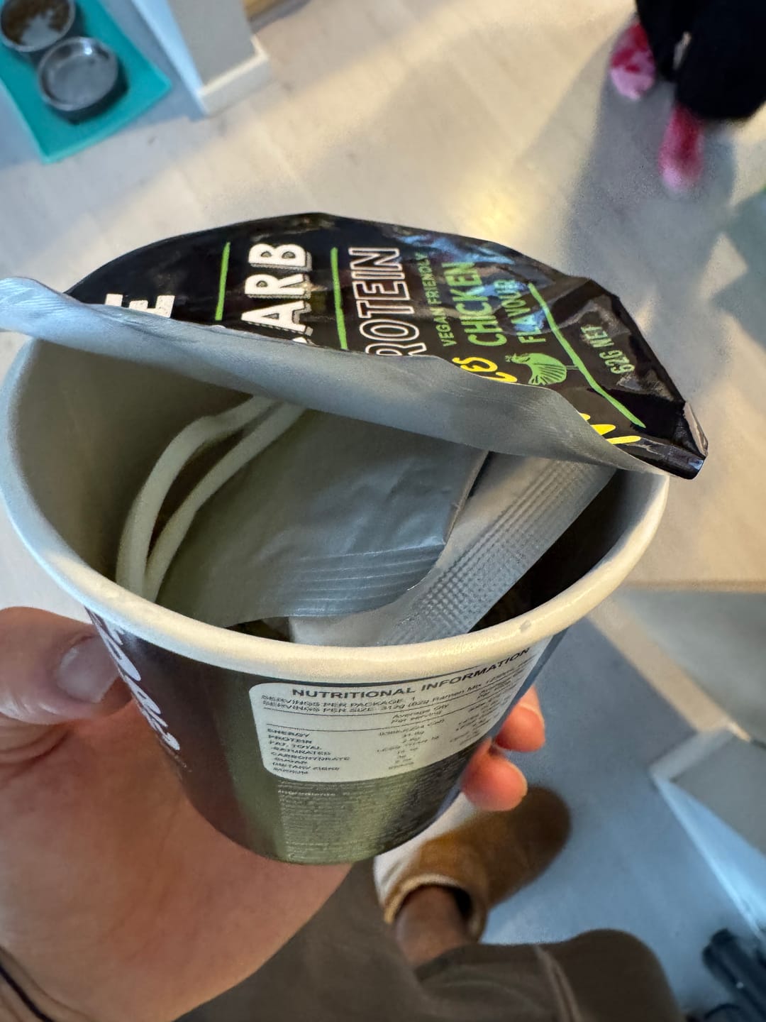 Customer photo review of Qetoe Low Carb High Protein Instant Cup Noodle - COMBO 12 PACK