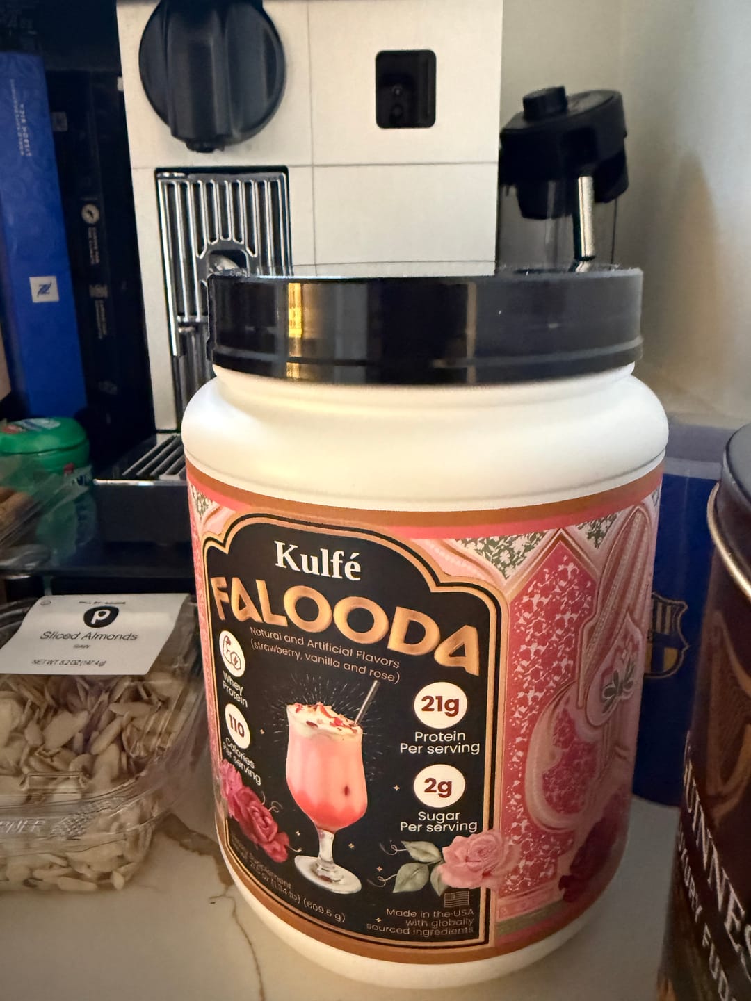Customer photo review of Falooda Whey Protein Powder