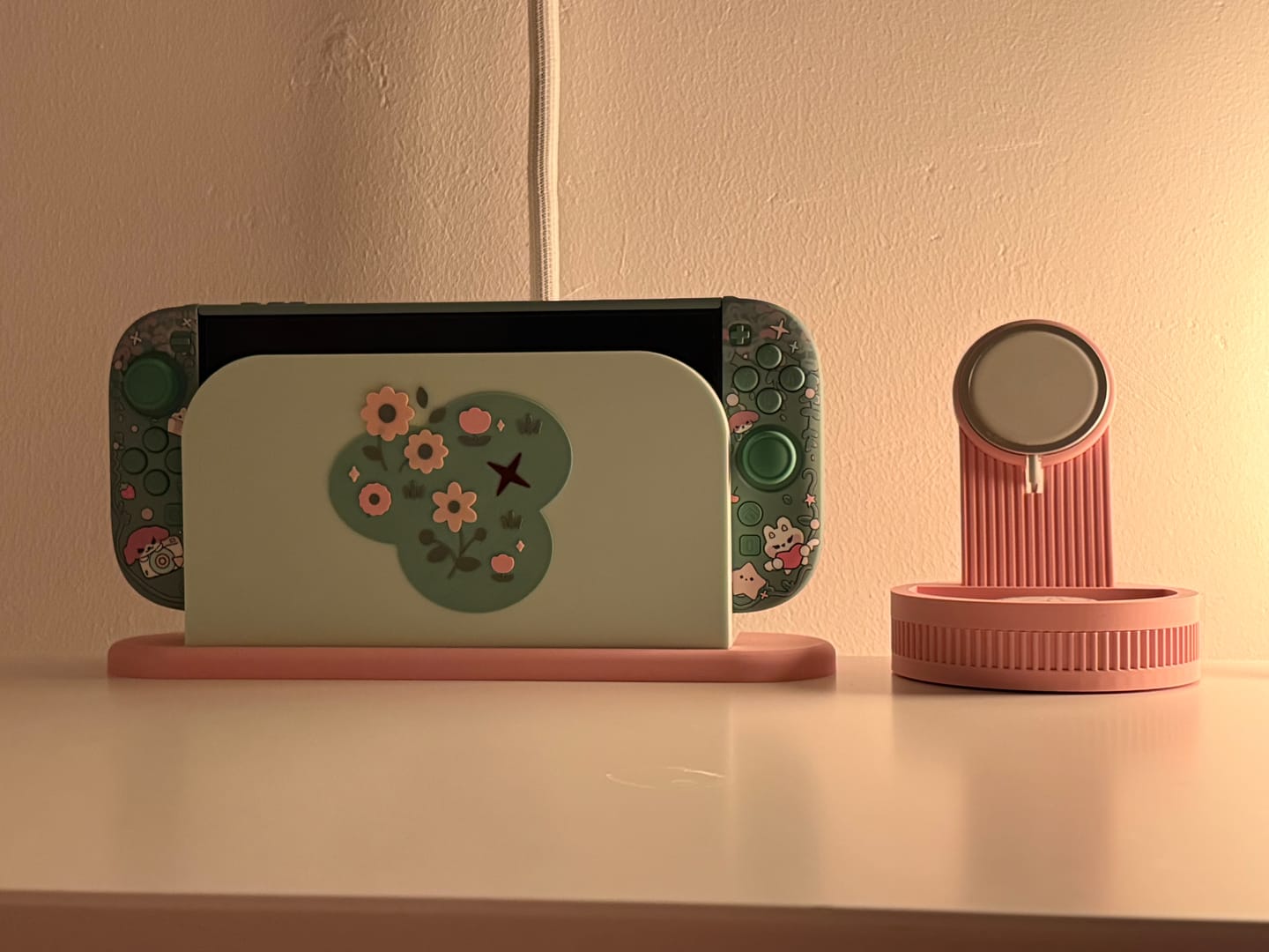 Customer photo review of Petal Patch Cover for Nintendo Switch 2 – Original Faceplate Design