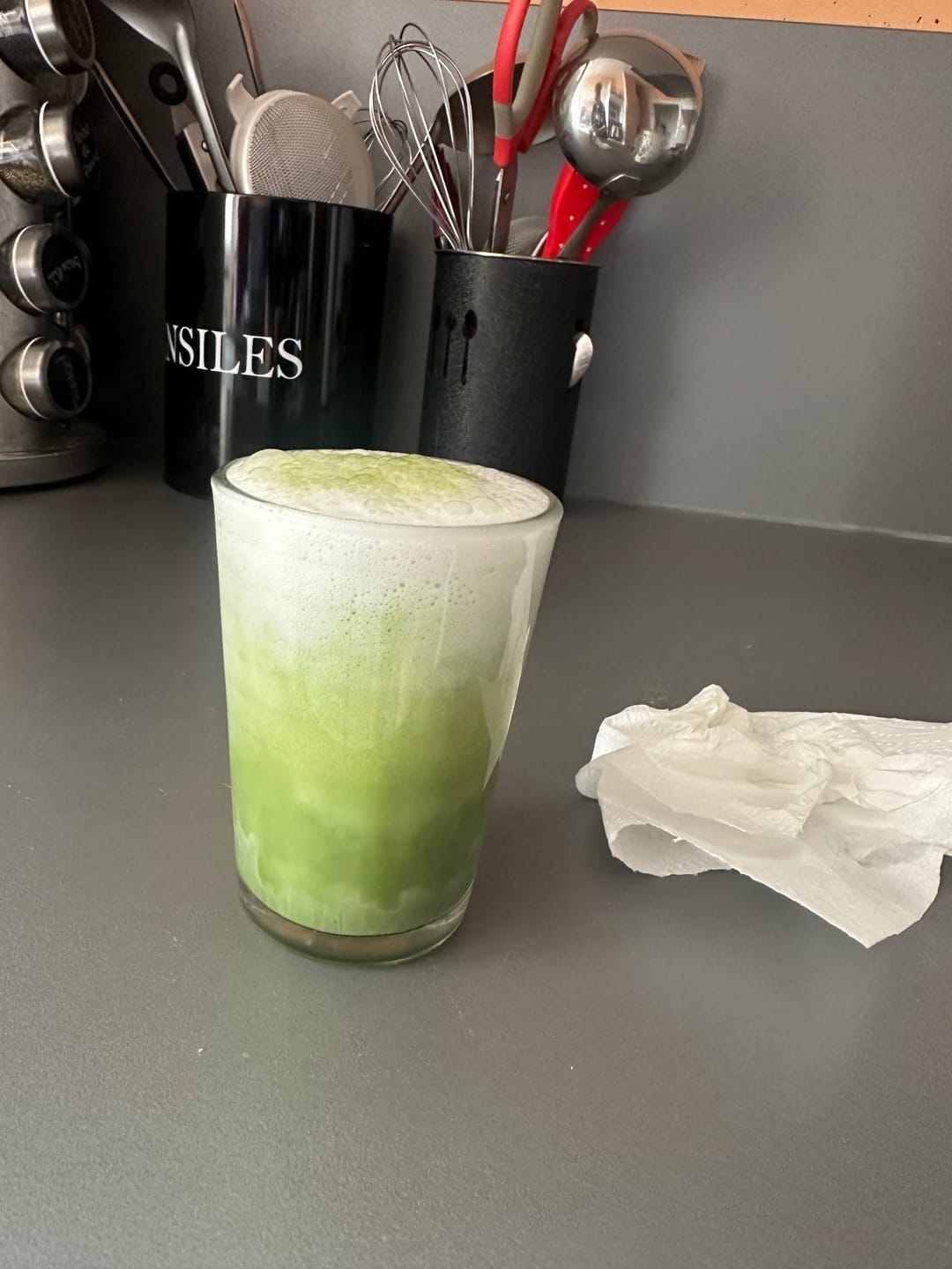 Customer photo review of Peachy Sunrise 🍑 - Matcha Cérémonial Pêche