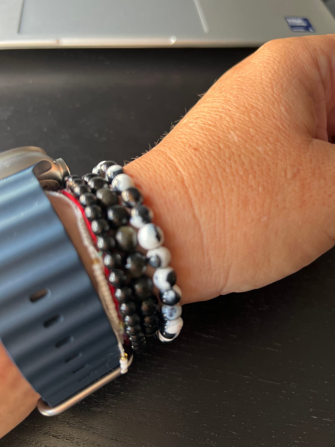Customer photo review of Pulsera Ágata Orca | 6mm | Equilibrio y Superación