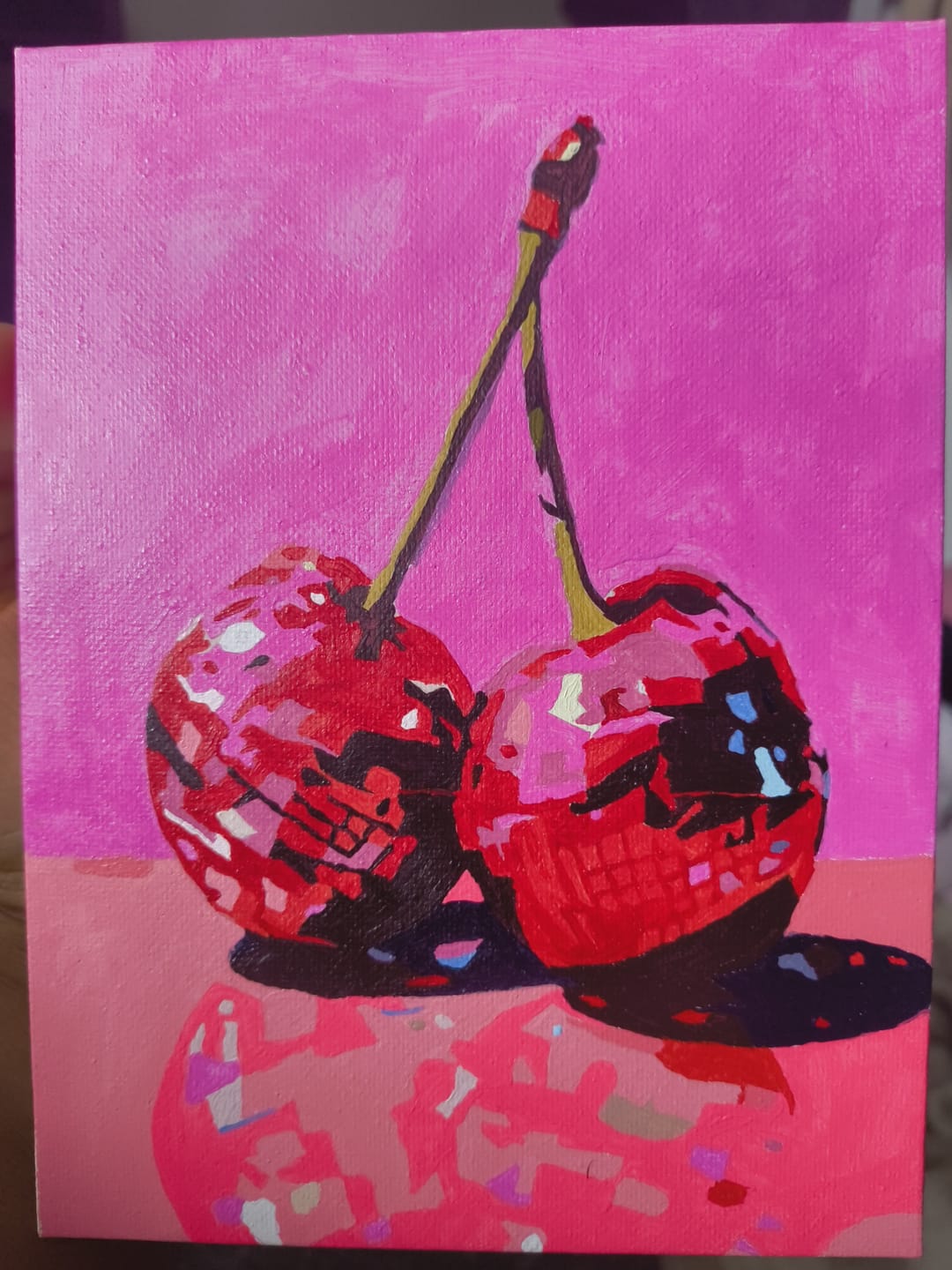 Customer photo review of 6 Mini Paintings - Disco Fruit Set