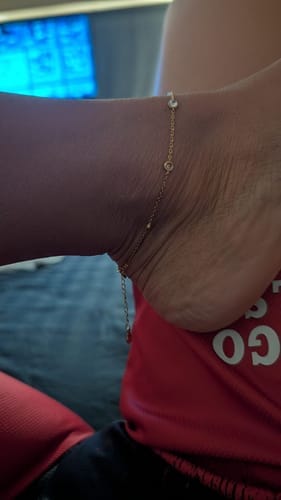 Customer photo review of Tobillera Diamonds