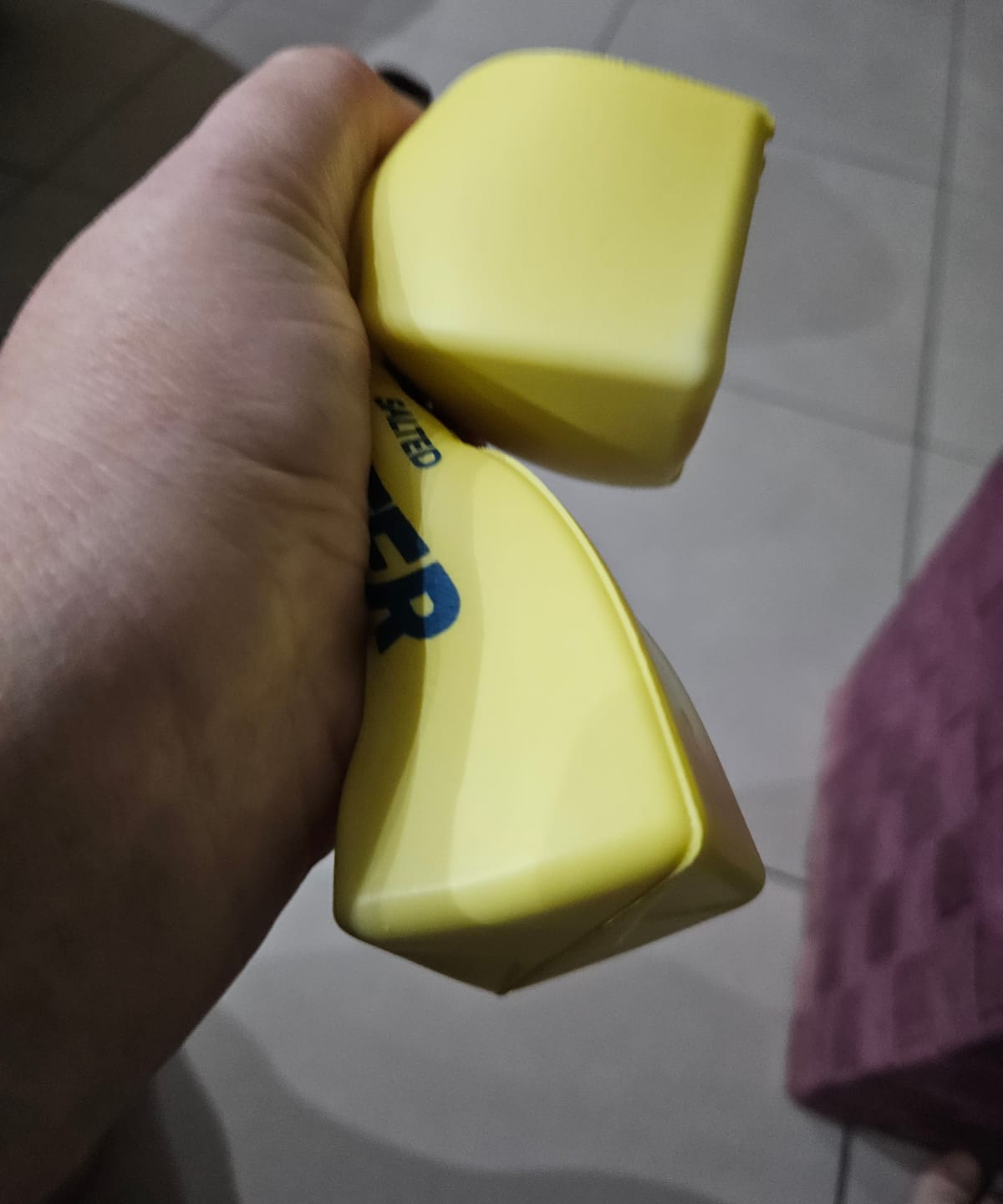 Customer photo review of Slow Rising Butter Stick Squishy Giant 22cm