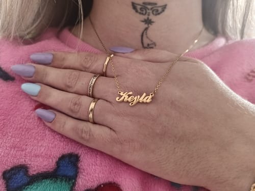 Customer photo review of Collar Nombre - Personalizado