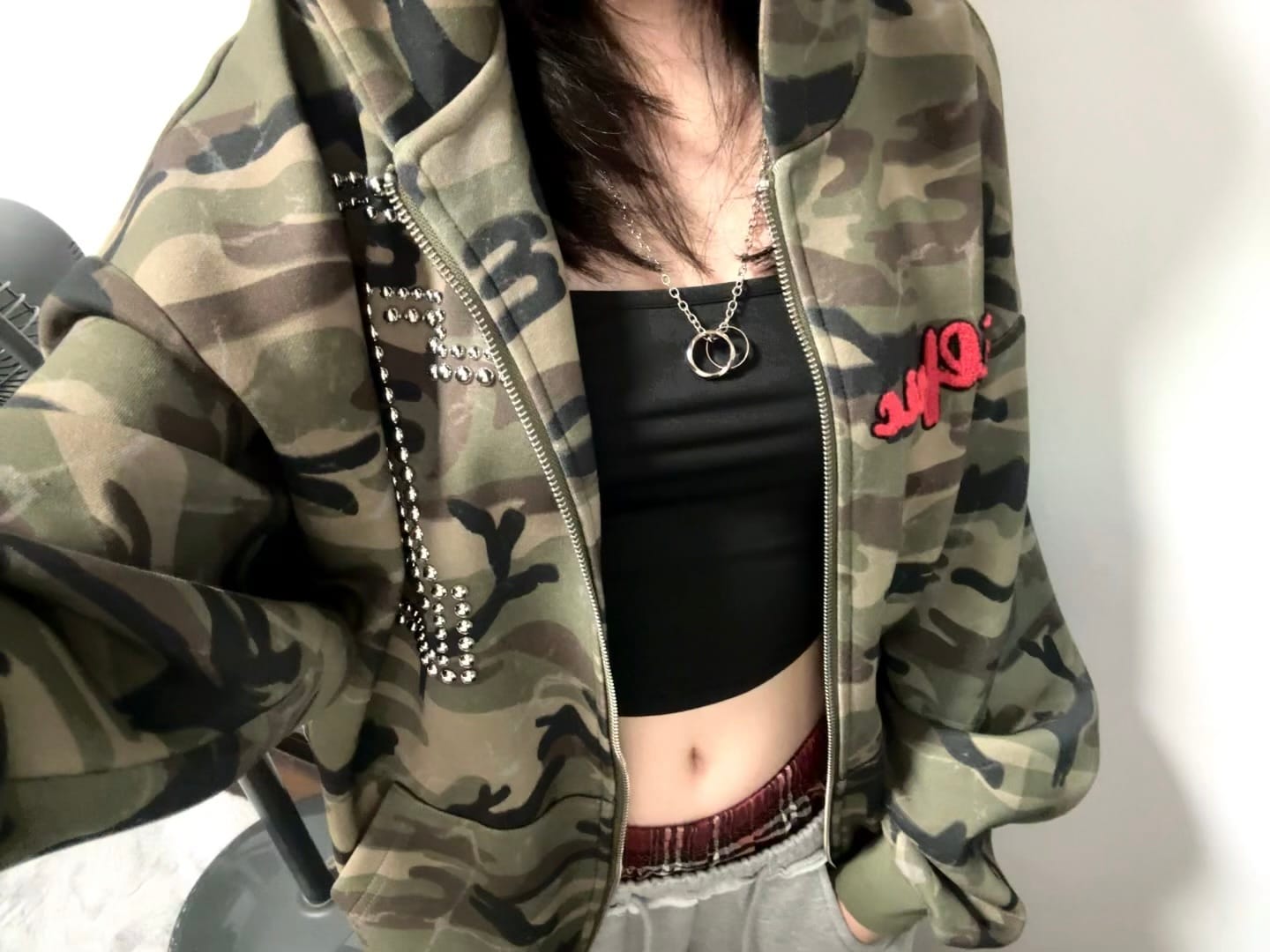 Customer photo review of Aelfric Eden Camo Zip Up Hoodie