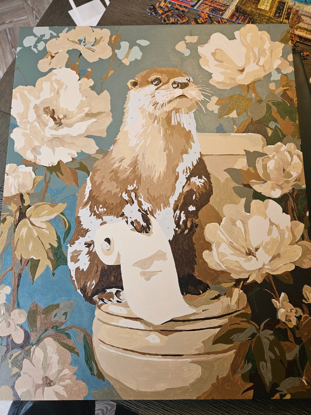 Customer photo review of Otter the helper | Paint by Number