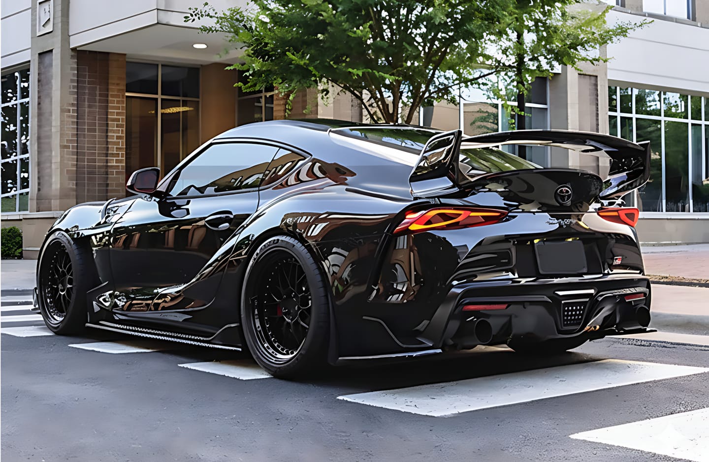 Customer photo review of Toyota Carbon Fiber SH Style Rear Spoiler for Supra A90