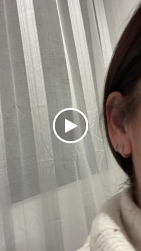 Customer photo review of Pendientes Triple Aros