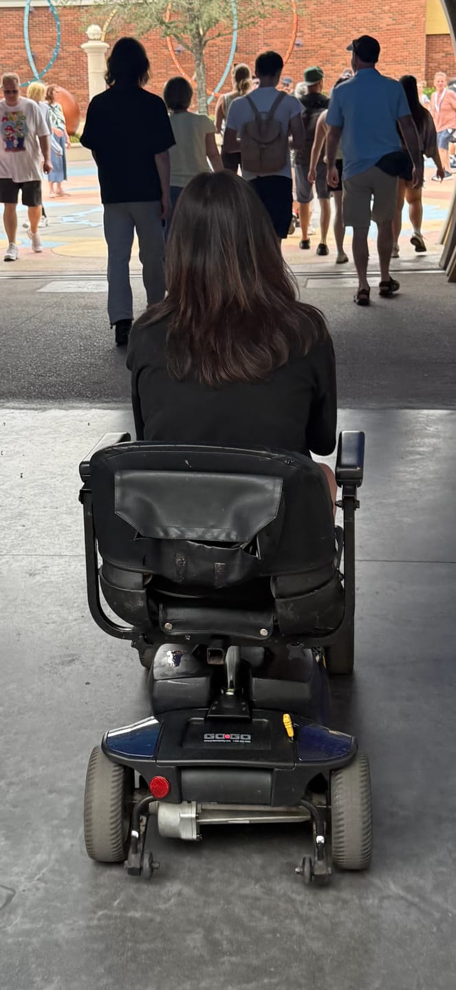 Customer photo review of Multiday Mobility & ECV Foldable Travel Scooter Rental 300 Pound Capacity (3 or more days)