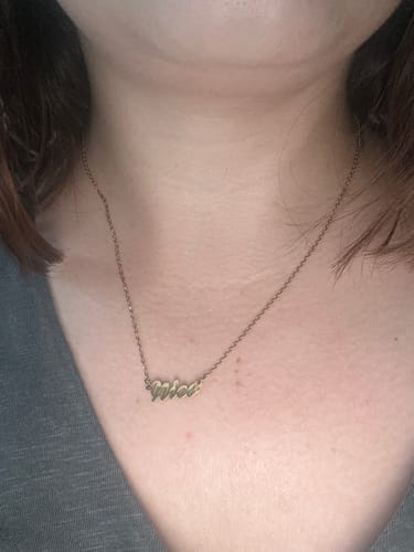 Customer photo review of Collar Nombre - Personalizado