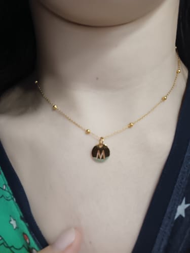 Customer photo review of Collar Círculo Inicial