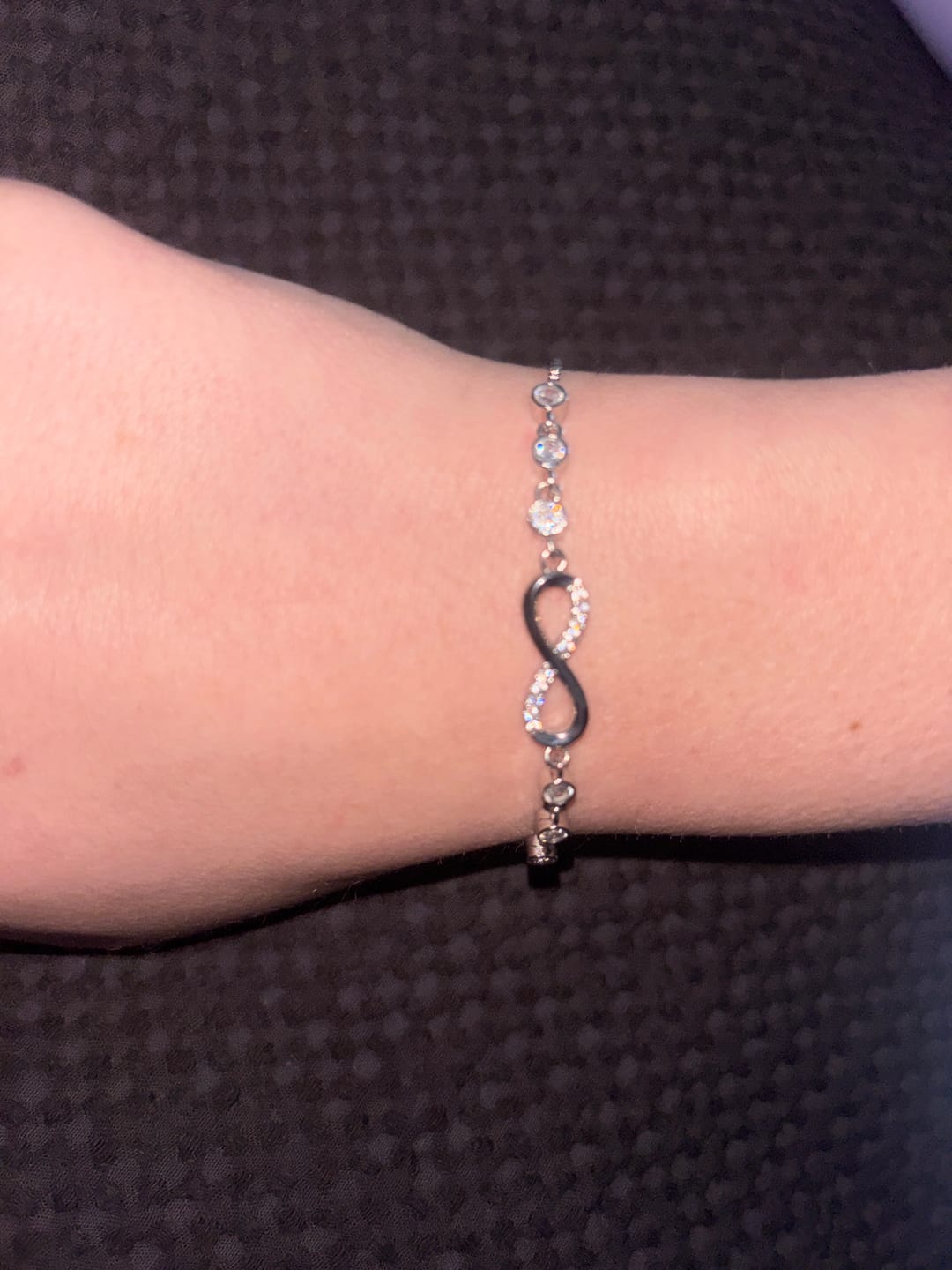 Customer photo review of Eternal Love Sterling Silver Bracelet