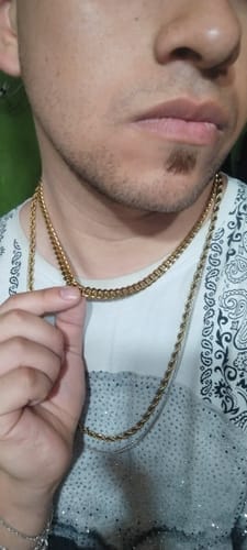 Customer photo review of Cadena Cuban Link Oro 8mm