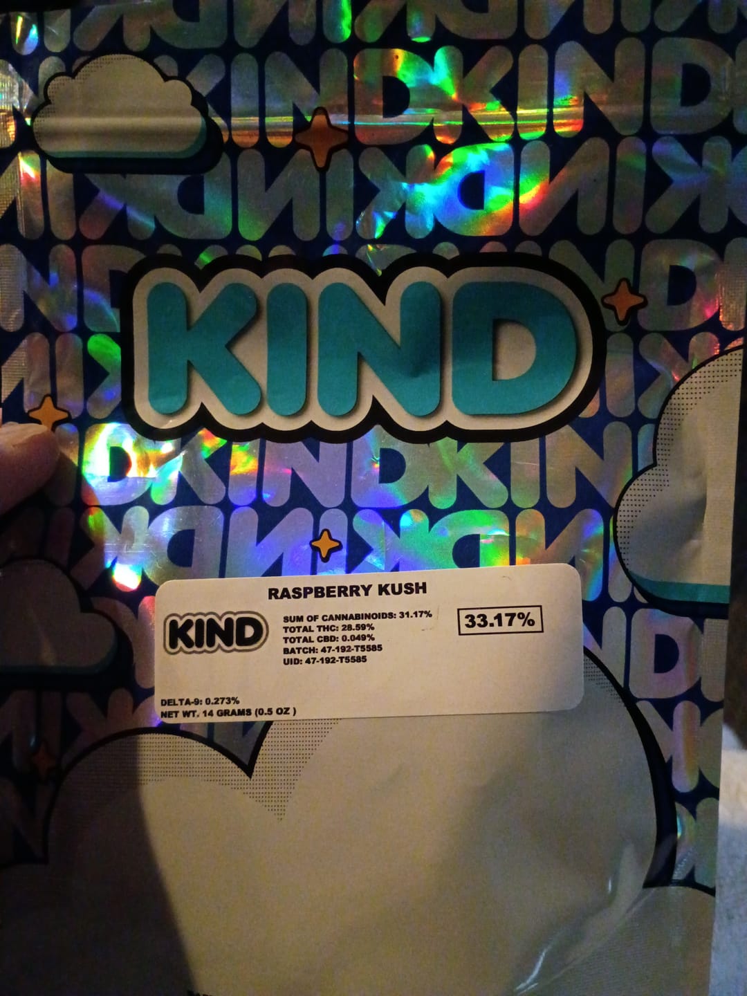 Customer photo review of Raspberry Kush - 14 Grams - Indica