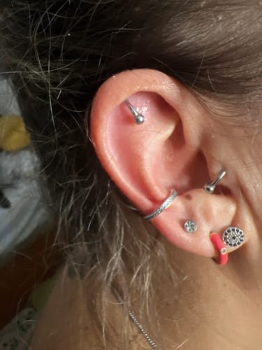 Customer photo review of Pendiente Ear Cuff - Glitter