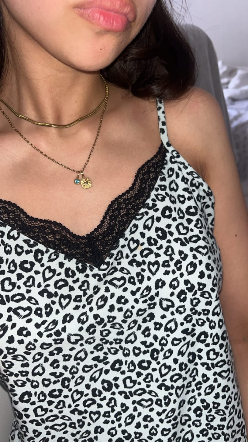 Customer photo review of Mini Heart Talisman Charm