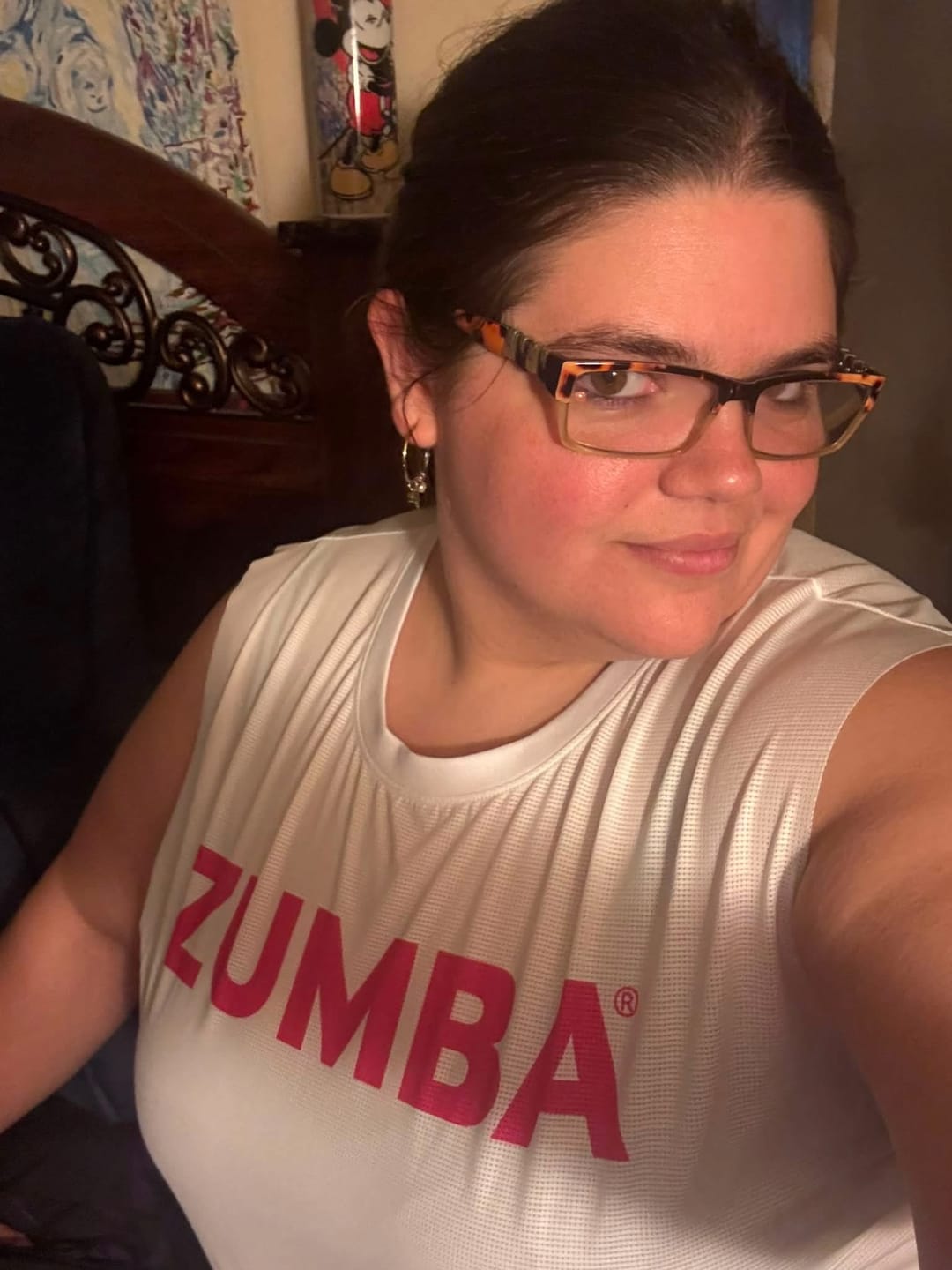 Customer photo review of Color Spree Mesh Crew Neck Muscle Tank