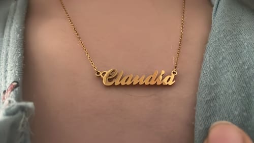 Customer photo review of Collar Nombre - Personalizado
