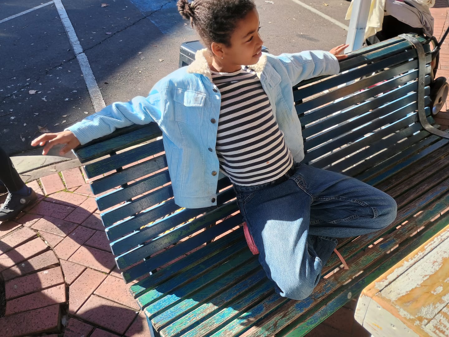 Customer photo review of Kids Jacket Organic Cotton Corduroy & Sherpa